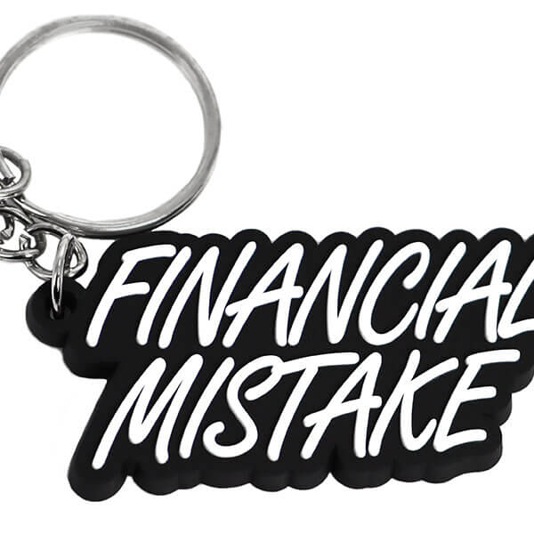 Financial Mistake kulcstartó